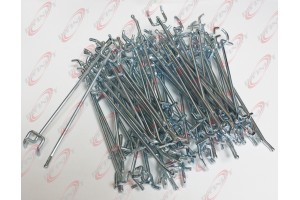 100 Pc Heavy duty steel 1/8" x 6'' Peg Board Hooks Shelf Hanger